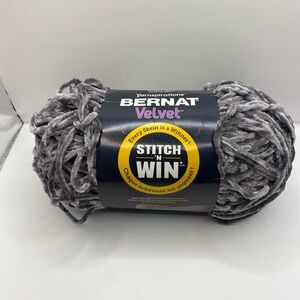 Bernat Velvet Yarn in Vapor Gray